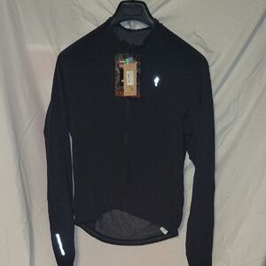 New Mens Medium Cycling Fleece Insulated Windbreaker Jacket Road Mtn Gravel